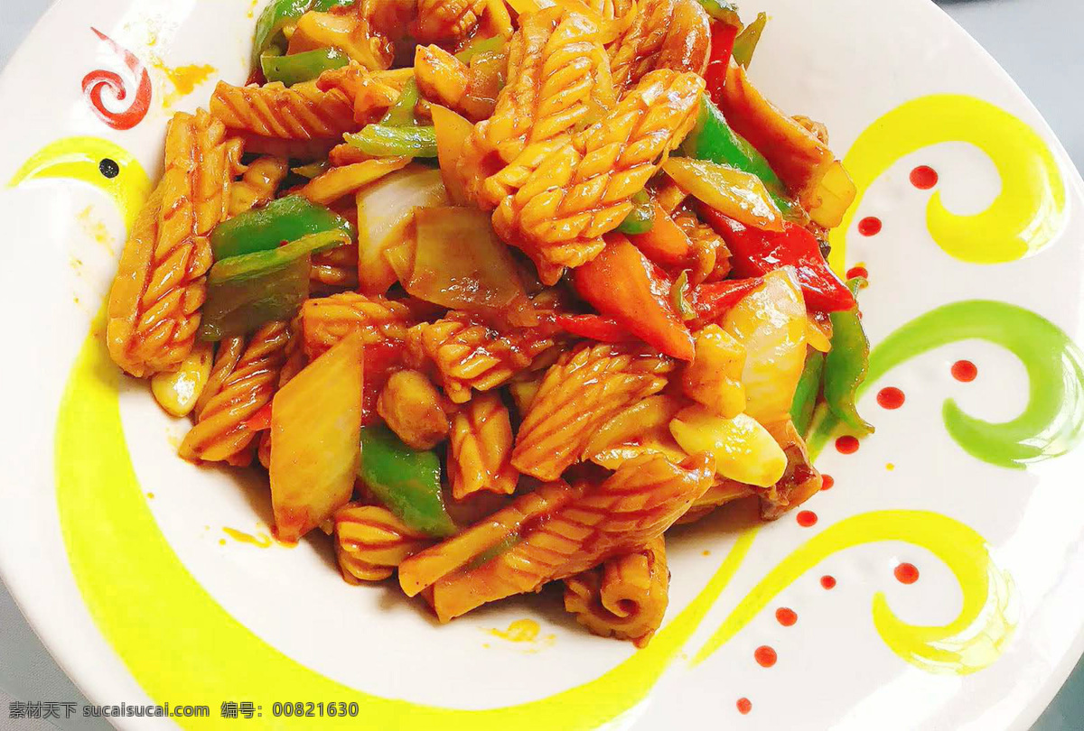 火爆魷魚 炸魷魚 香辣魷魚 辣魷魚 魷魚 辣炒魷魚 菜譜 餐飲美食 傳統(tǒng)美食