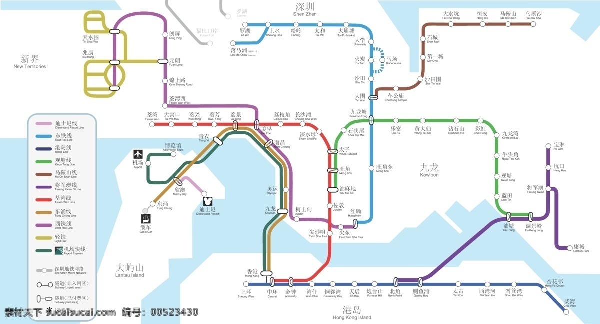香港 地铁 图 矢量 制图 地铁图 现代交通 hongkong 公共标识标志 标识标志图标