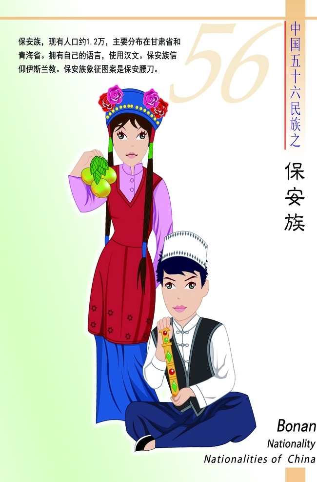 保安族图片 56个民族 五十六个民族 民族图腾 民族图标 少数民族 民族人物 民族简介 民族风俗 民族男女 民族文化 彝族 壮族 乌孜别克族 维吾尔族 土家族 塔塔尔 塔吉克族 撒拉族 苗族 蒙古族 满族 柯尔克孜族 回族 哈萨克族 保安族 藏族 东乡族