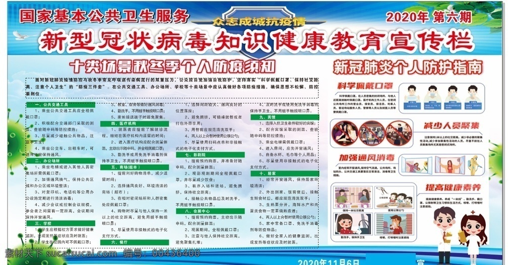 防疫須知 十類場景圖片 秋冬季 防疫指南 新冠 場景防疫 招貼設(shè)計