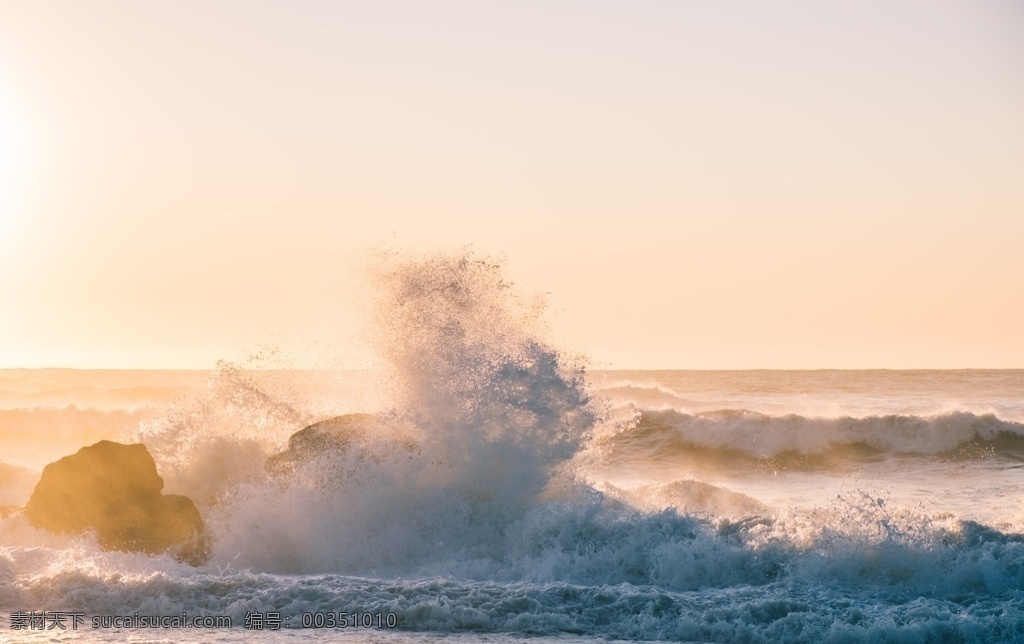 大海浪花 浪花 浪 波浪 海濤 水 海水 海洋 陽光 夕陽 自然景觀 自然風(fēng)景