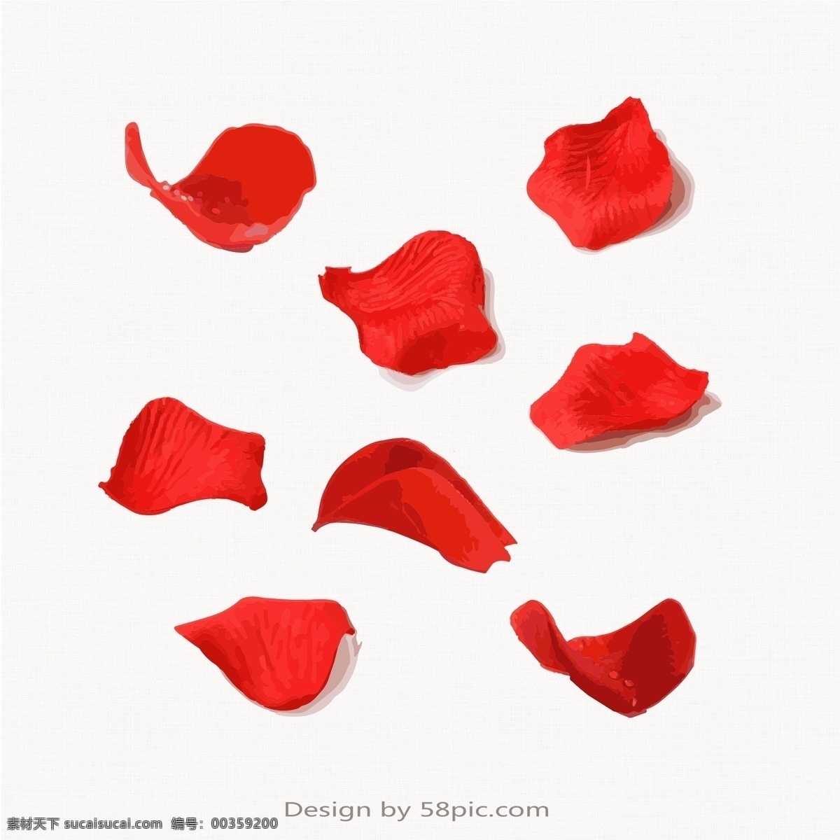 簡(jiǎn)約 清新 水彩 風(fēng) 玫瑰 花瓣 矢量 元素 七夕 情人 設(shè)計(jì)元素 玫瑰花瓣 浪漫七夕 簡(jiǎn)約清新 水彩風(fēng)