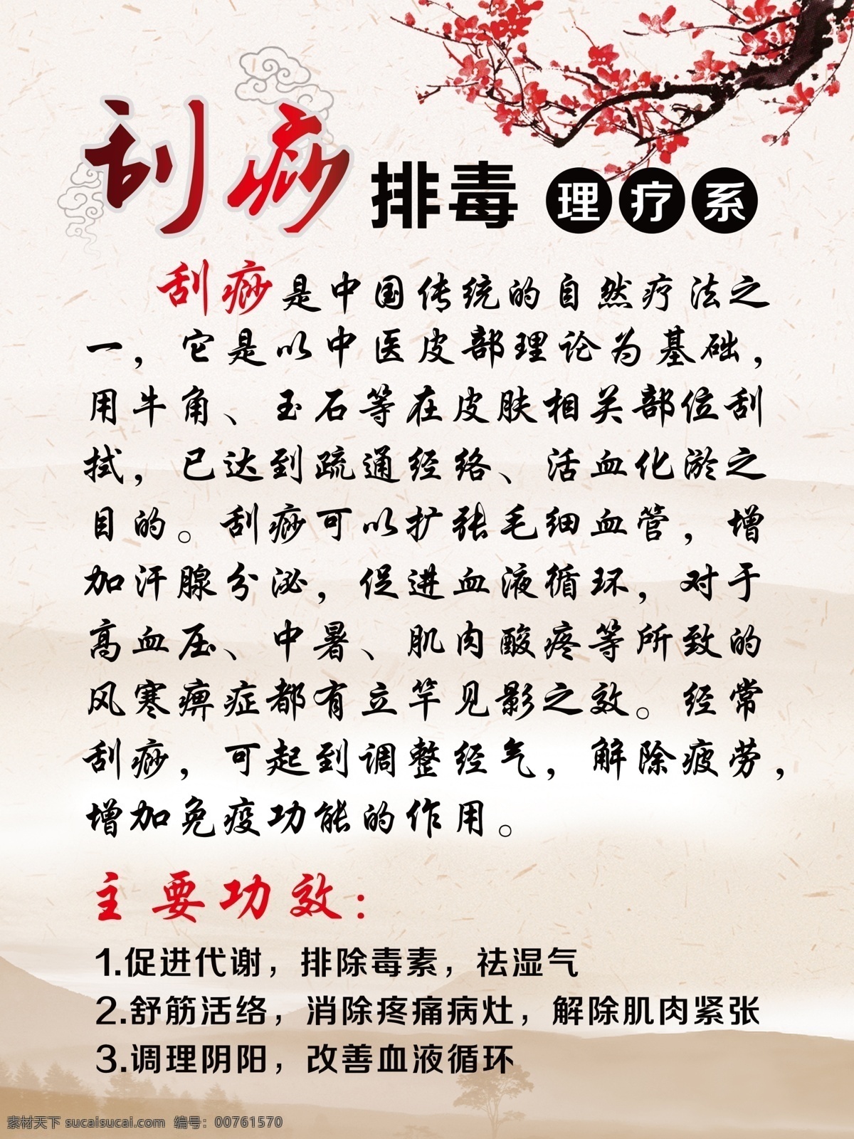 刮痧排毒 養(yǎng)生 理療 主要功效 刮痧 psd分層