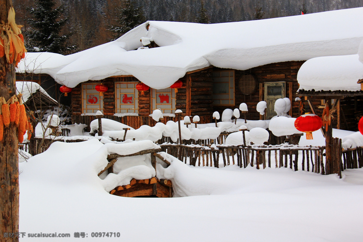 長白山 長白山風光 木屋 小木屋 北國風光 冰天雪地 冬天 冬景 雪景 木屋村落 吉林旅游 東北旅游 東北 北國冬天 木房子 燈籠 年味 旅游攝影 國內(nèi)旅游