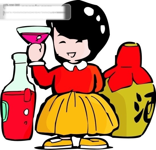 漫畫 女生 矢量圖