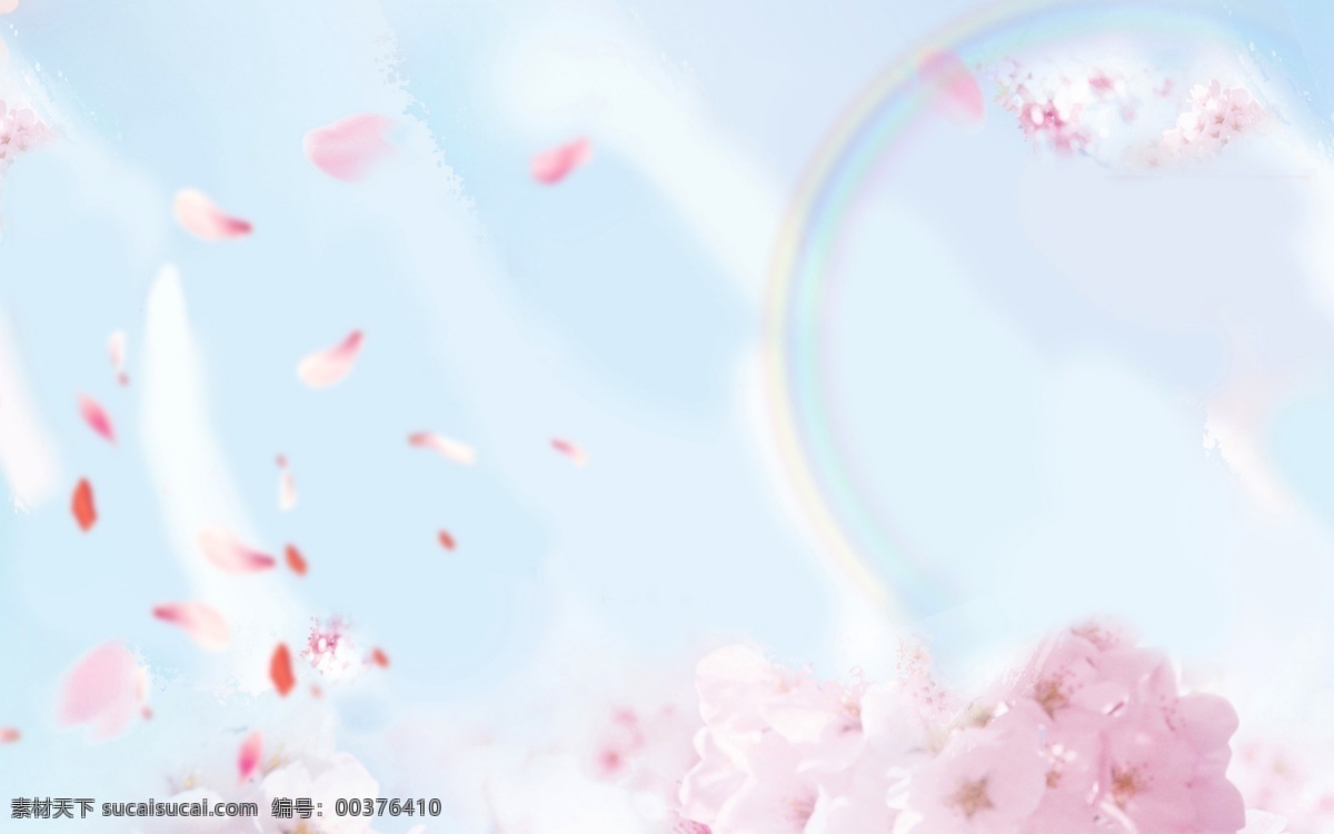 彩虹 粉紅小清新 小清新 花瓣 花朵 白色