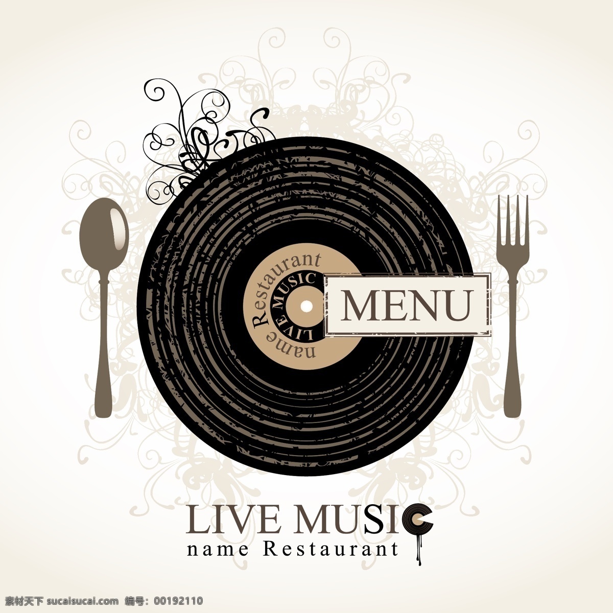 黑膠和餐具 黑膠 餐具 音樂(lè) 插畫(huà) 影音 娛樂(lè) 藝術(shù) 影音娛樂(lè) 生活百科 矢量素材