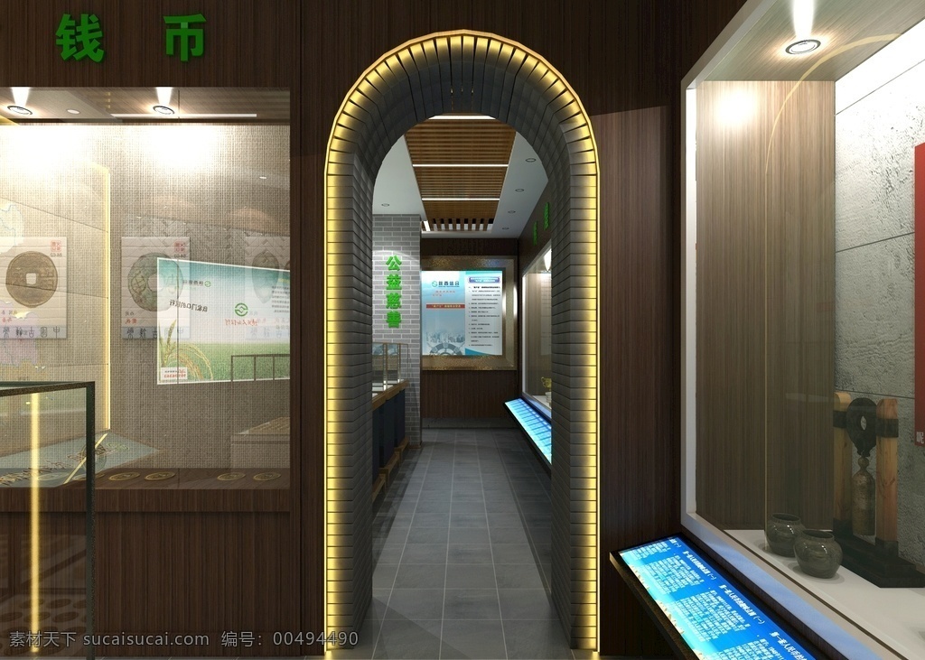 展廳 效果圖 行史館 文化館 歷史館 3d設計 3d作品