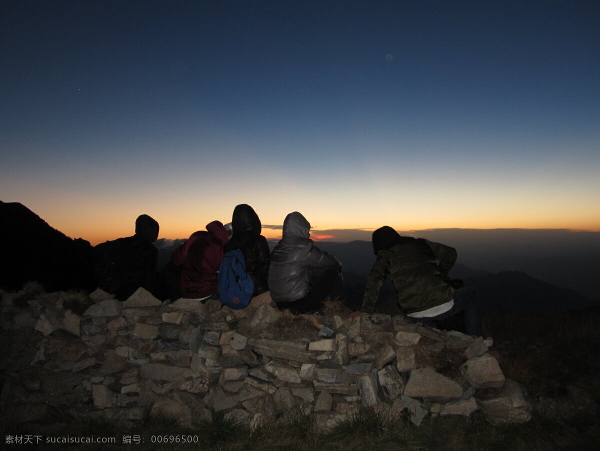 太白山 日落 太白 大文公 爬山人 石頭 冷 自然風(fēng)景 自然景觀