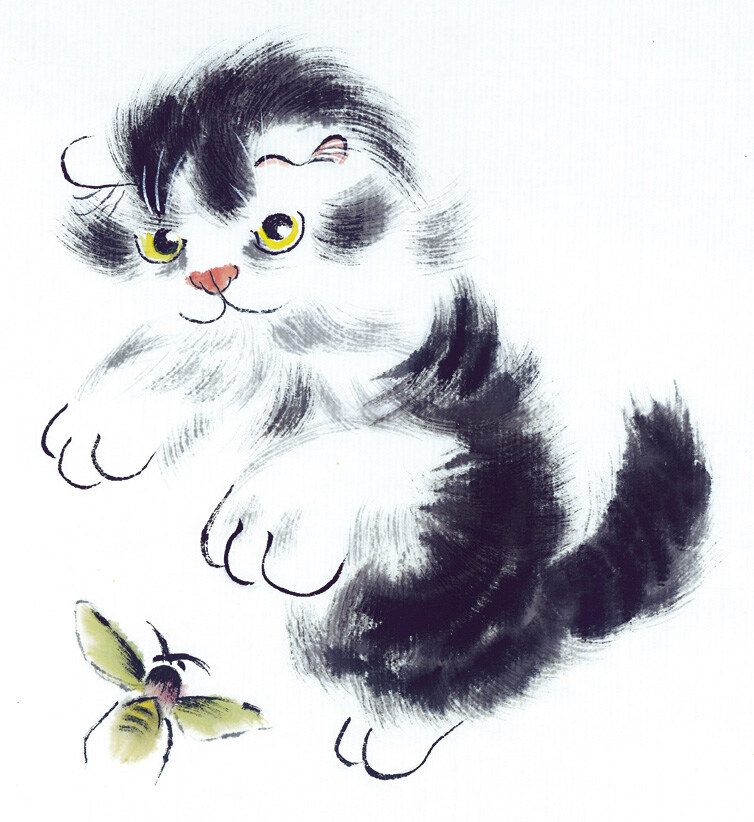 猫咪免费下载 动物 家猫 可爱 猫咪 小猫 中华艺术绘画 花猫 病猫 文化艺术