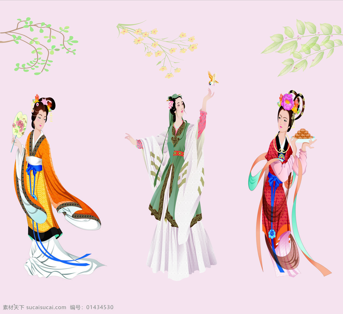 古代 美女 移門 寫真 圖案 寫真圖案 文化藝術(shù) 繪畫書法 設(shè)計(jì)圖庫