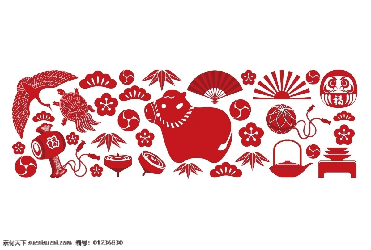 日本 风格 牛年 日本风格牛年 日本风格 2021 2021年 新年 新年快乐 元旦 春节 淡彩 日本文化 日本元素 文化艺术 节日庆祝