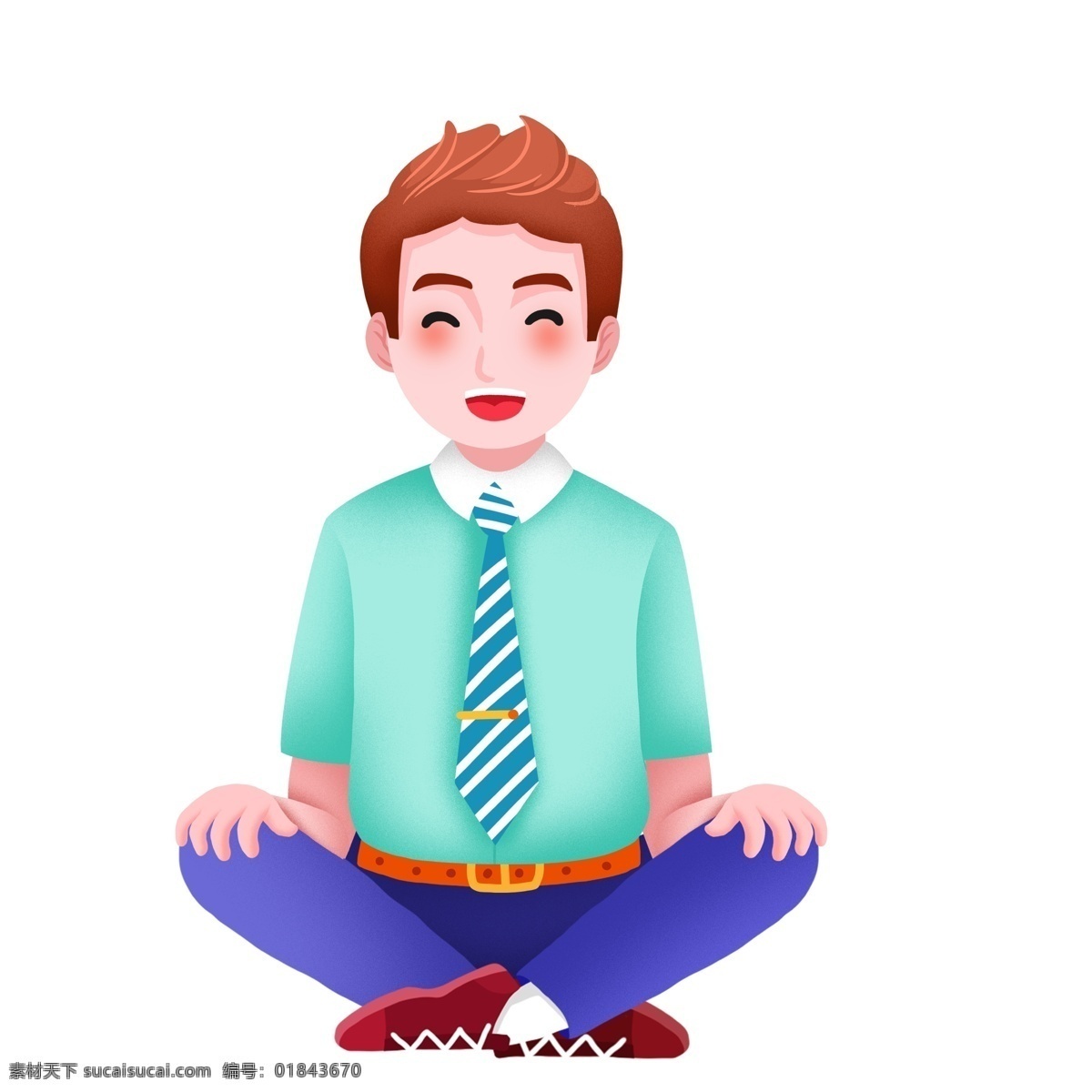 打坐 商務 人物 元素 卡通 男孩 男人 坐著的人物 人物元素 卡通人物 設計元素 元素設計 簡約 創(chuàng)意元素 免摳元素