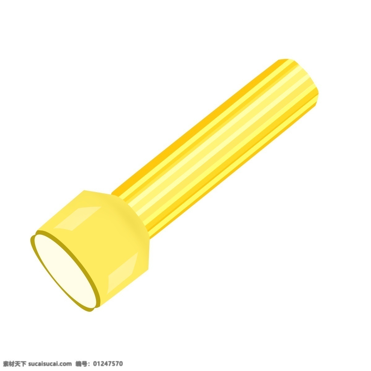 黄色 生活 手电筒 灯光 生活用品