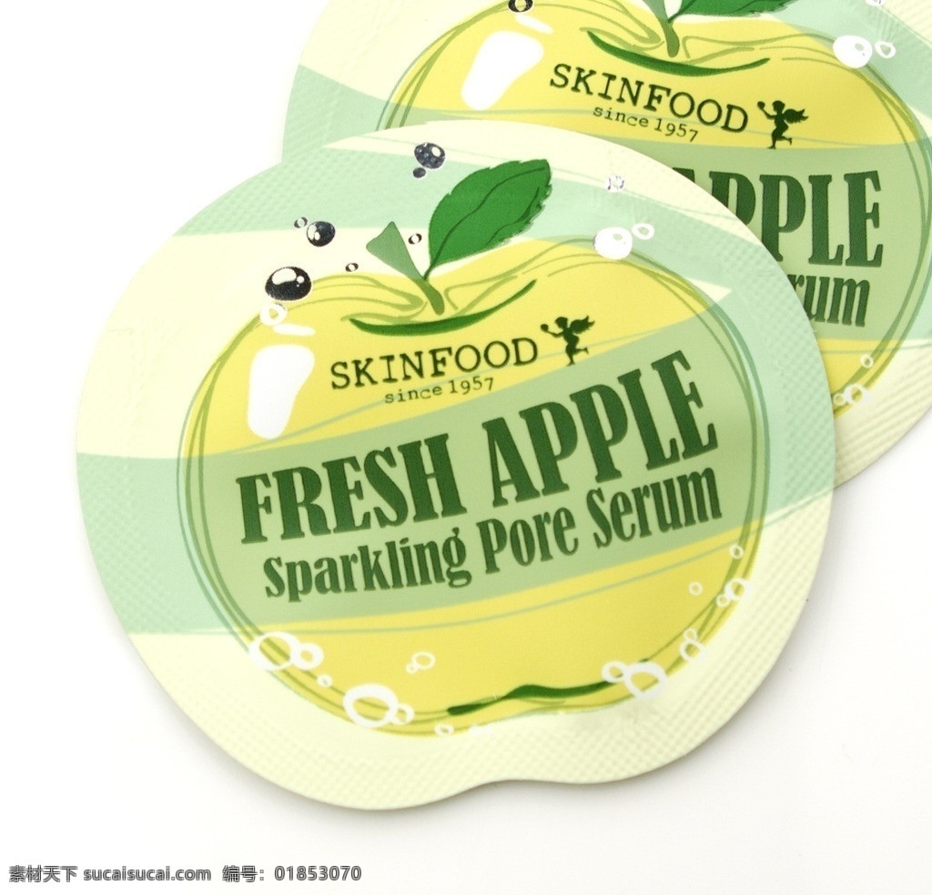 毛孔緊致 skin food 青蘋果 蘇打 收縮 保濕精華素 攝影圖片 化妝品 生活素材 生活百科