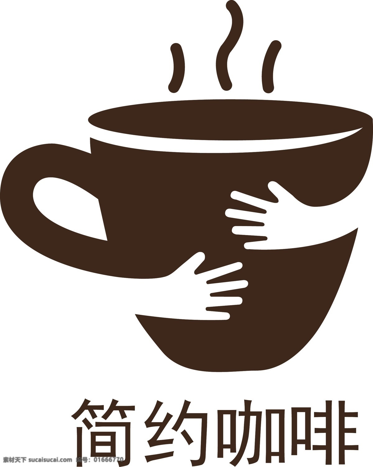 簡(jiǎn)約 大氣 咖啡店 logo 標(biāo)志 店鋪