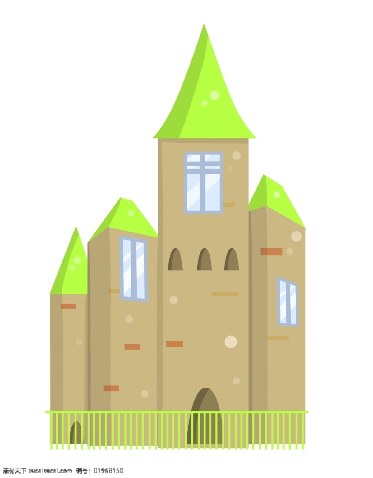 唯美 城堡 建筑 插画 绿色城堡 绿色城堡插图 唯美城堡 唯美城堡插图 建筑插画 漂亮的城堡 绿色建筑
