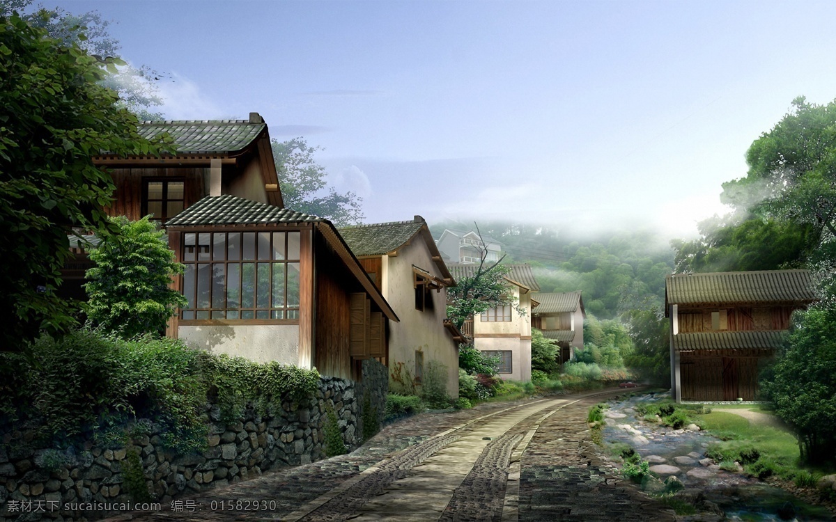 建筑 園林 效果圖 設(shè)計(jì)素材 景觀建筑 建筑設(shè)計(jì) 建筑裝飾 黑色