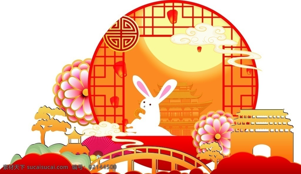中秋美陳 中秋造型 擺設 布置圖片 布置 中秋 月圓中秋 月餅 玉兔 兔子 月亮 中秋擺件 國內(nèi)廣告設計