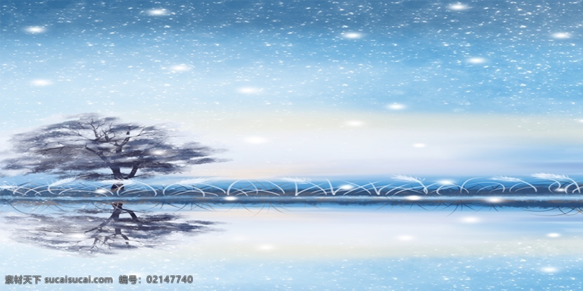 冬季背景 鹿 冬天 背景 公眾號 配圖