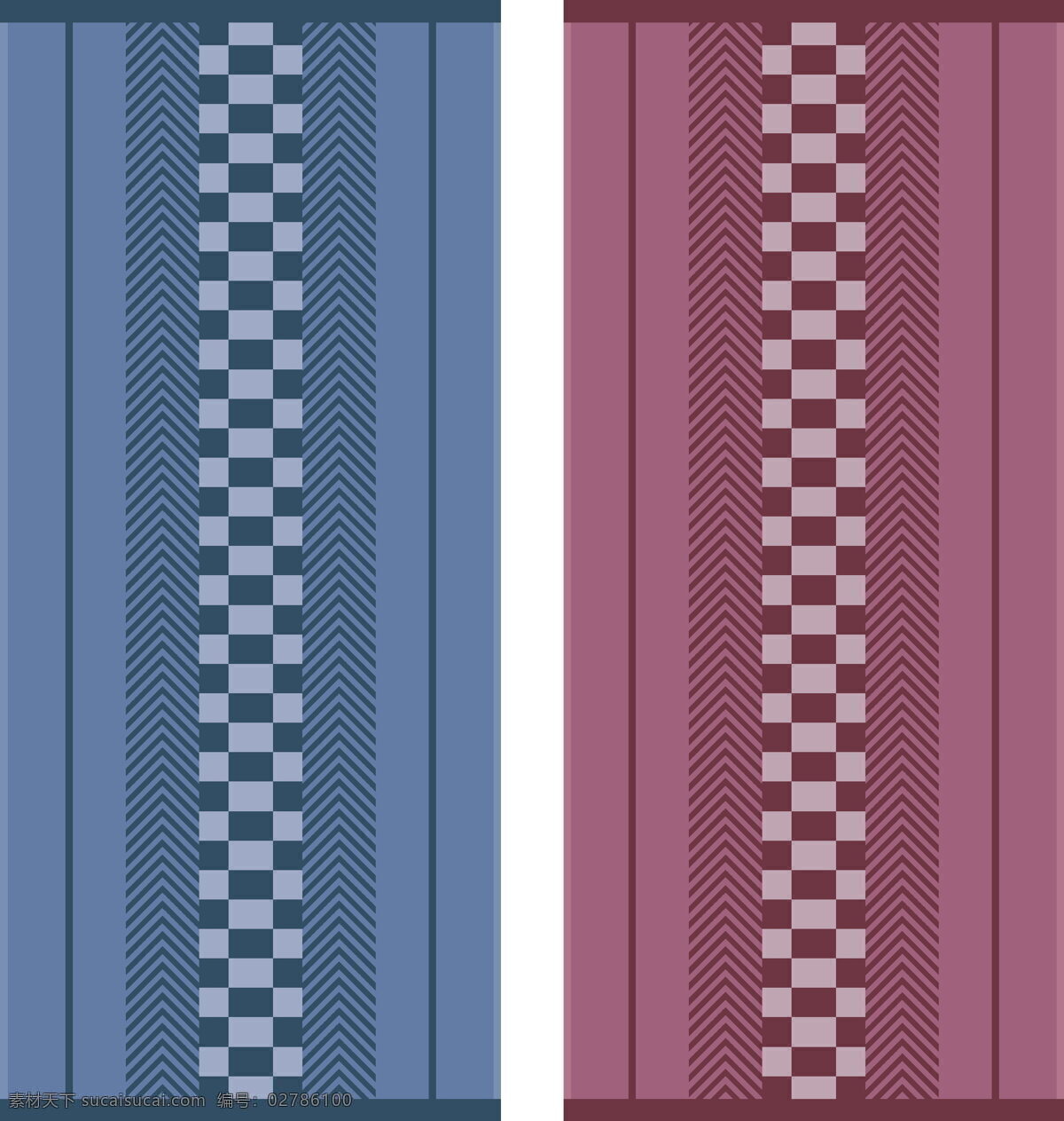 格子 斜纹 蓝色 红色 日本 条纹线条 底纹边框
