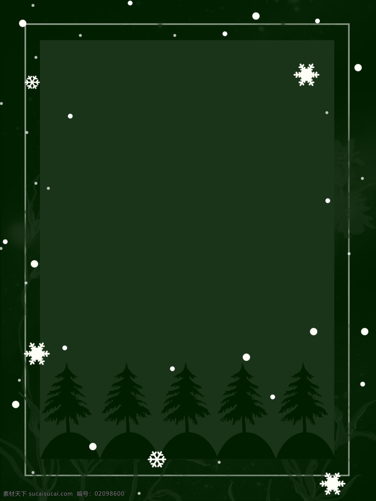 简约 圣诞 雪景 树 背景 圣诞背景 圣诞树背景 圣诞雪景背景 绿色背景 纯色背景 简约圣诞