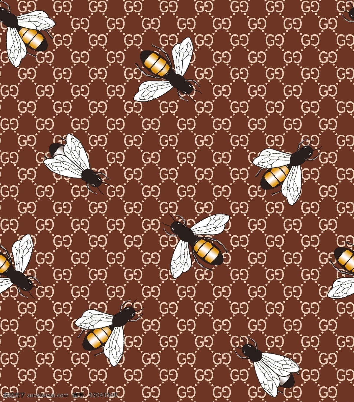 大牌蜜蜂图片 大牌 蜜蜂 数码 印花 服装设计