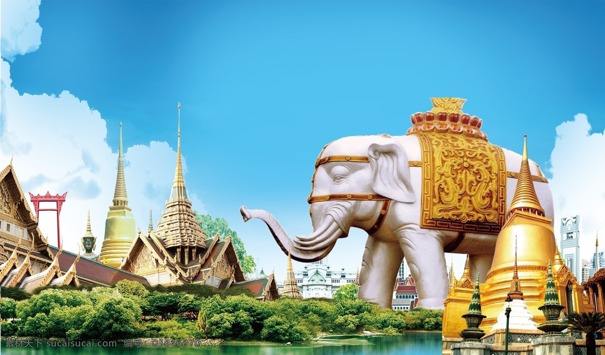 天然乳胶 泰国大象 泰国乳胶 大象 旅游 乳胶床垫 橡胶 背景 蓝图 分层