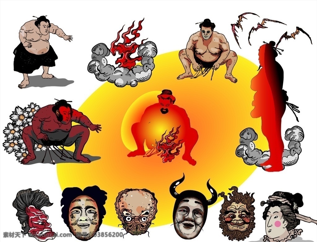 日本元素 日本素材 日本物品 日本文化 日本文化傳統(tǒng) 日本特征 海浪 相撲 武士 日本面具 日本插畫(huà) 日本圖騰 日本圖形 日本人 矢量日本人 卡通日本人 手繪日本人 日本人插畫(huà) 人物卡通 人物圖庫(kù)