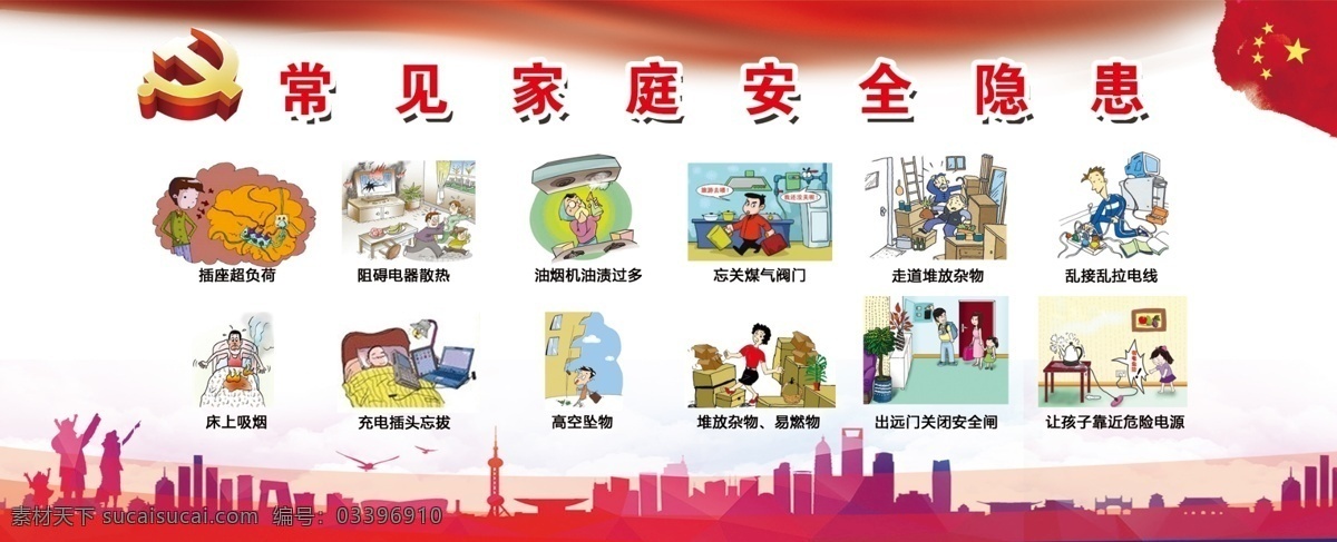 常見 家庭 安全 隱患 注意安全 分層