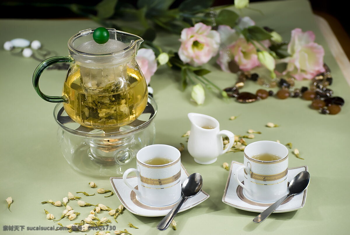 餐飲美食 花茶 茉莉 清新 休閑 飲料酒水 飲品 清新茉莉 psd源文件 文件 源文件