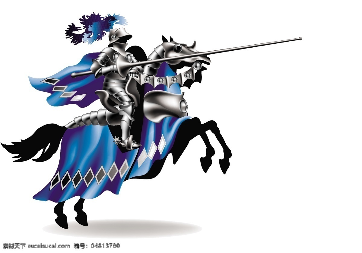 骑士 武士 战士 士兵 古代骑士 外国骑士 古代战士 外国战士 中世纪骑士 中世纪战士 盔甲 卡通设计 矢量