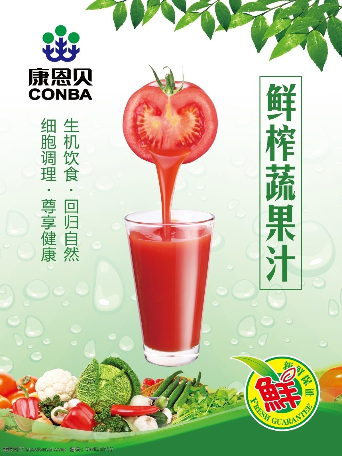 蔬果汁 水果汁 果汁 蔬菜 水果 生机饮食 康恩贝 鲜榨果汁 西红柿 设计空间