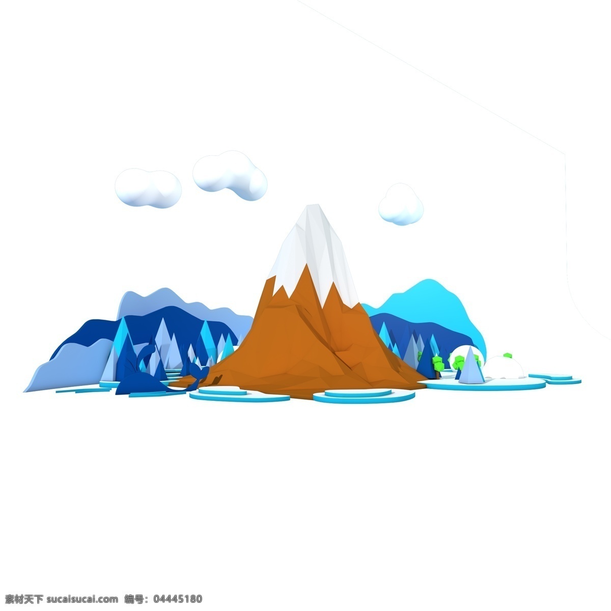 大型 立冬 雪山 白云 富士山 雪景