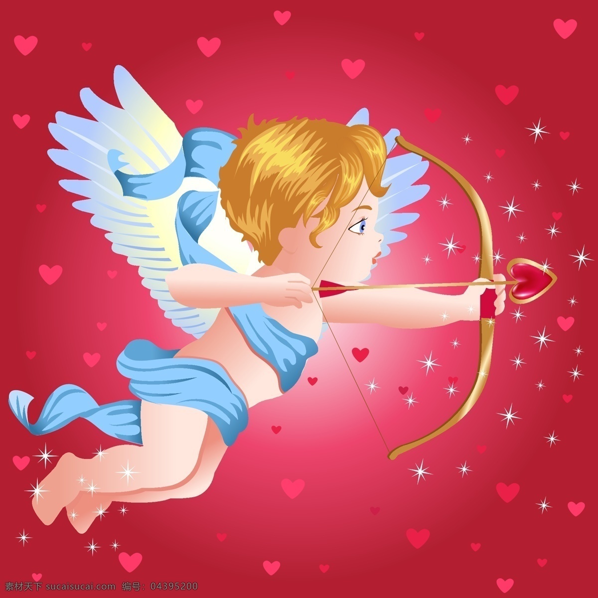 小小天使 天使免费下载 天使 情人节 红色
