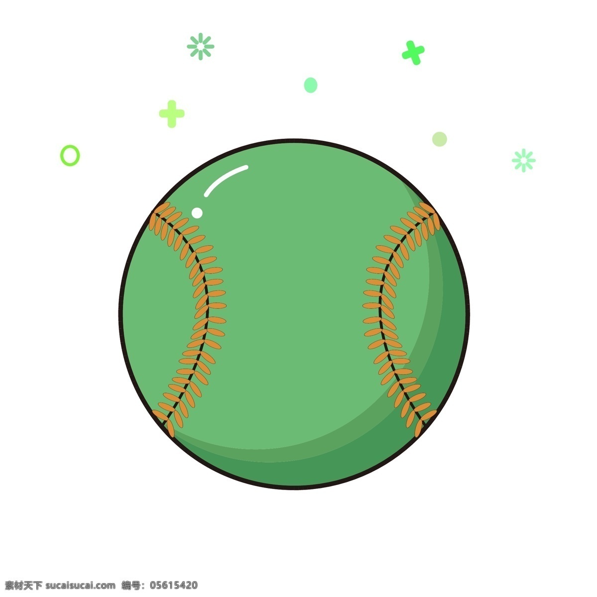 球类 元素 网球 mbe 卡通 可爱 简约 矢量 可商用