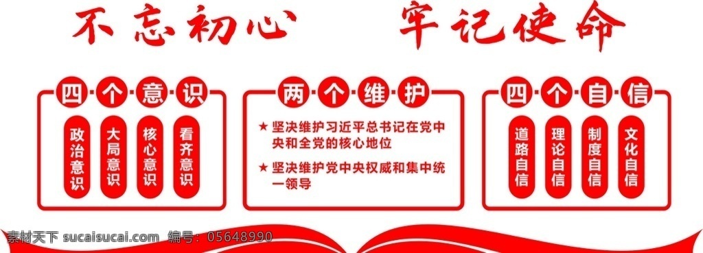 學(xué)校 文化 墻 校長(zhǎng)室 文化墻 不忘初心 牢記使命 四個(gè)意識(shí)