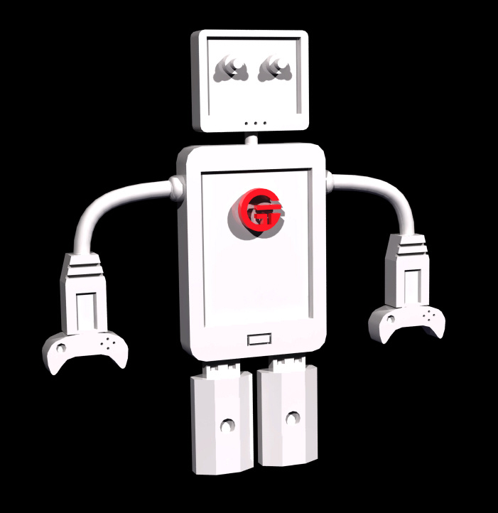 gadgetronics 机器人 吉祥物 igs 黑色