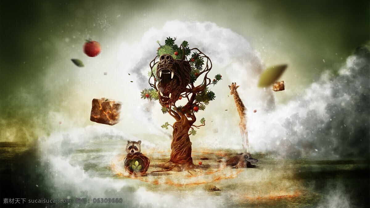 科技免費(fèi)下載 插畫 光線 火 科技 球 山 樹 虛幻 現(xiàn)代科技