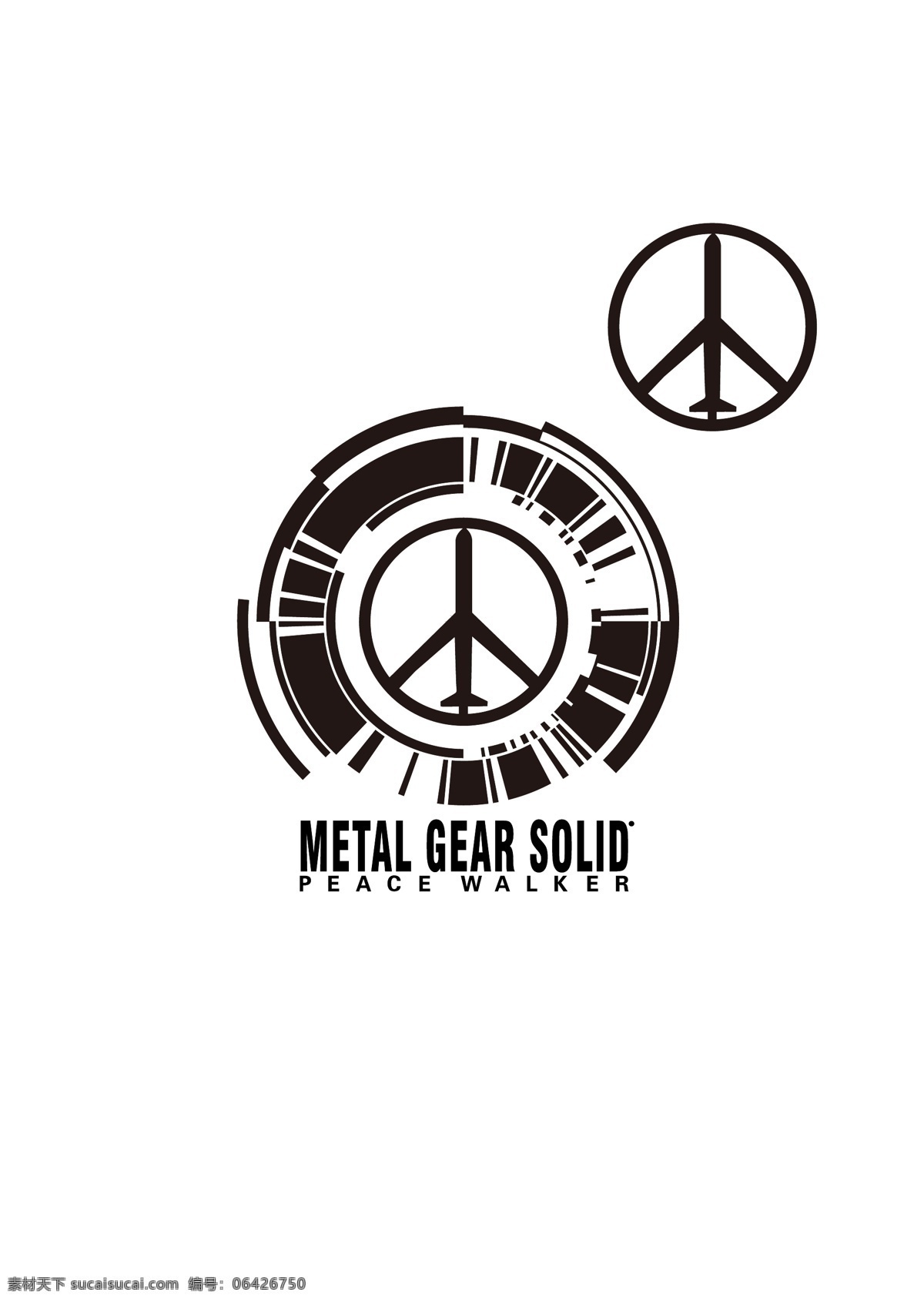 合金装备 和平 使者 和平使者 飞机 peacewalker 标志 logo 白色