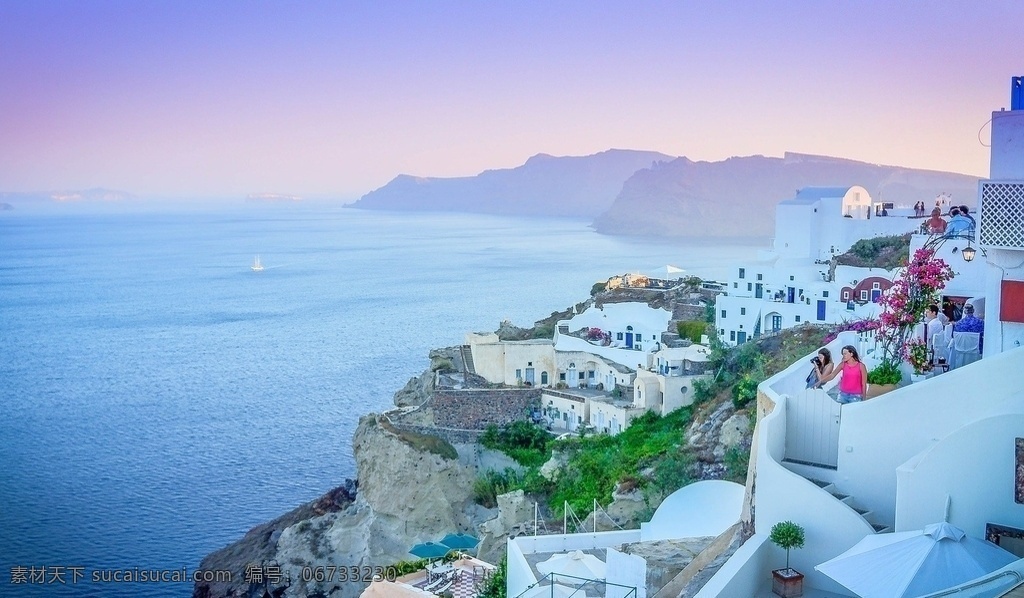 希腊 爱琴海 度假 自然 美丽 风光 圣托里尼 日落 自然风光 夏天 旅游摄影 国外旅游