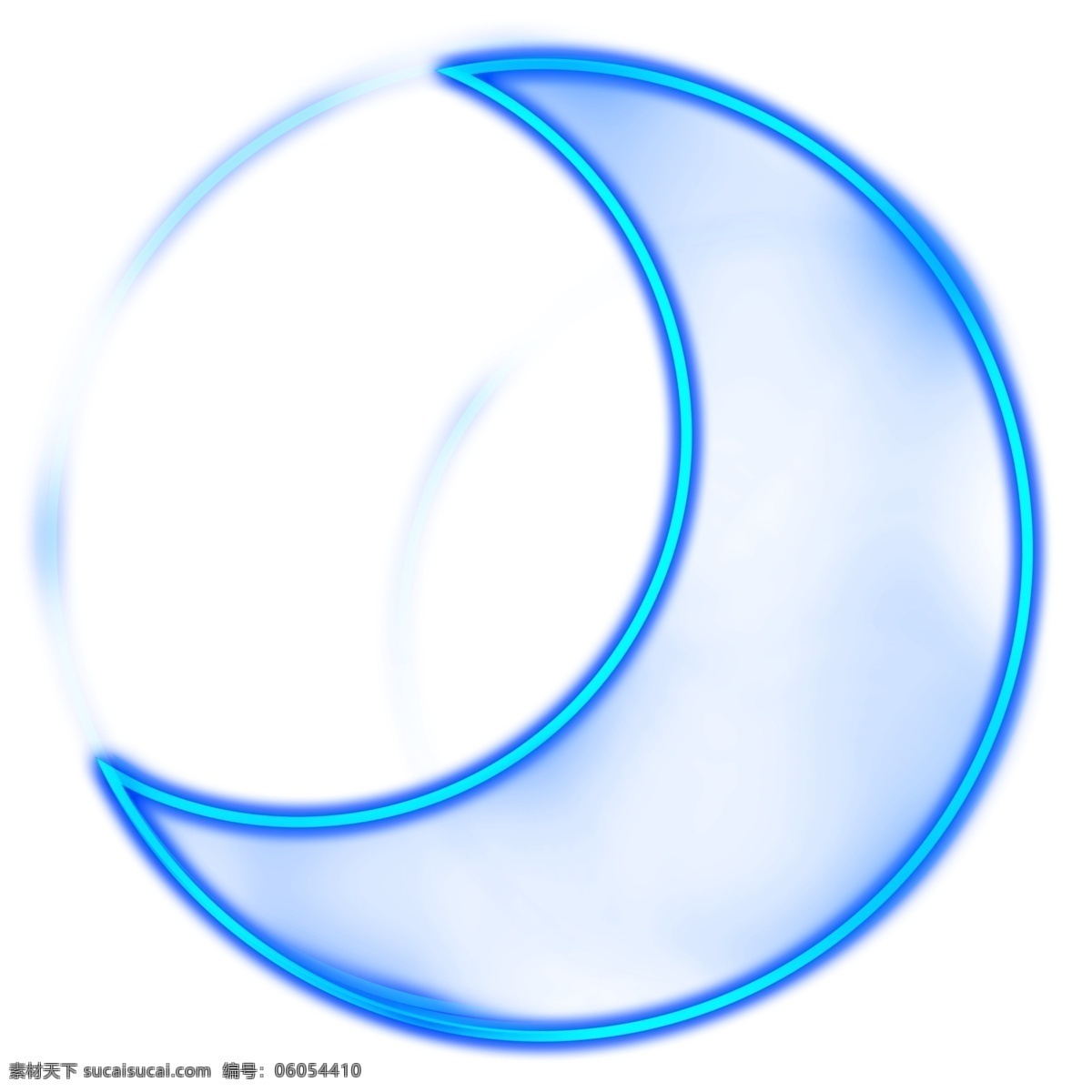 蓝色 月亮 月光 效果 蓝光 科技光 光素材 蓝色光