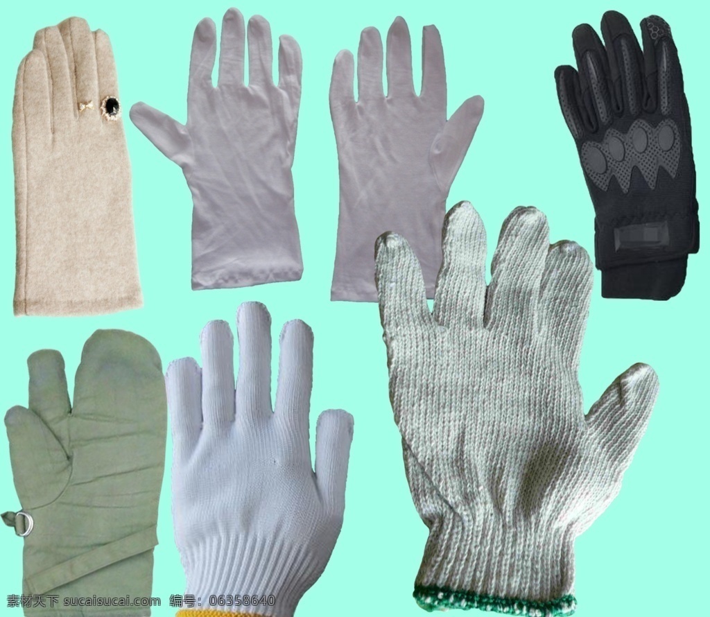 手套图片 冬天 手指 雪仗 雪人 好冷 生活百科 生活用品