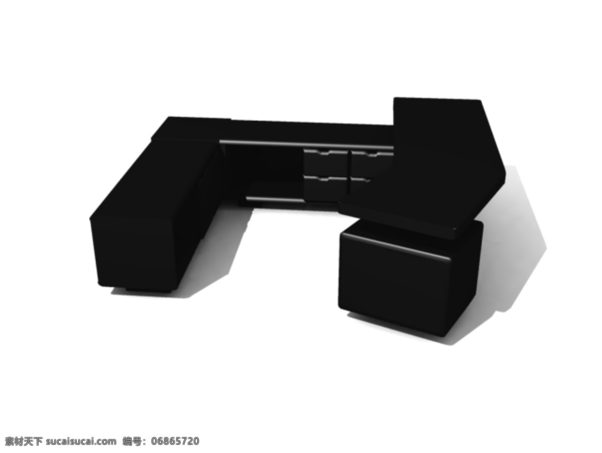 辦公 單元 辦公桌椅 模型 桌椅沙發(fā) 桌椅組合 3d模型素材 家具模型