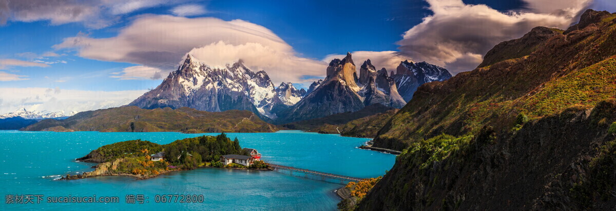 大海 群山 风景 天空 云彩 自然景观 自然风景