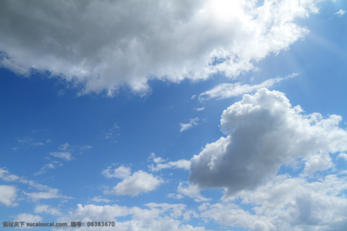 藍(lán)色 天空 云彩 太陽(yáng)