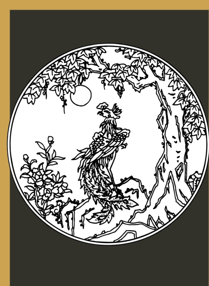 手繪線描鳳凰 手繪鳳凰 卡通鳳凰 線描鳳凰 動(dòng)畫線描鳳凰 線描的 動(dòng)漫動(dòng)畫