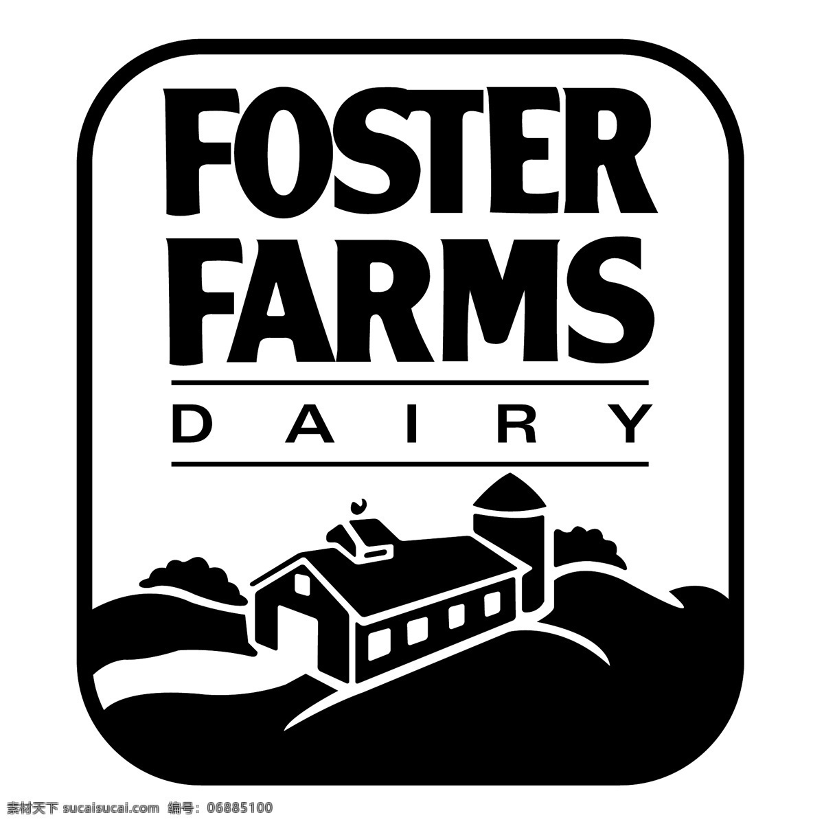 福斯特 农场 奶牛 免费 标志 标识 psd源文件 logo设计