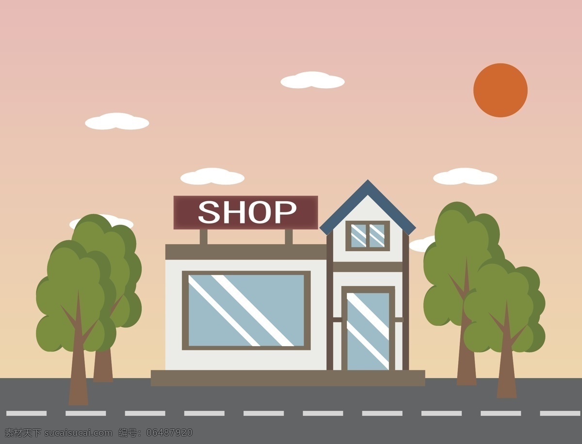 原創(chuàng) 矢量 可愛 卡通 咖啡店 店鋪 插畫 shop 圖 電腦繪畫 樹木 卡通樹 mbe mbe風 手繪 手繪風 中國 國家 地理 城市 建筑 剪影 元素 數(shù)目 樹 太陽 云朵 馬路 折扣店 大減價 促銷 淘寶 京東 詳情頁 banner 矢量圖 設(shè)計專輯 文化藝術(shù) 繪畫書法