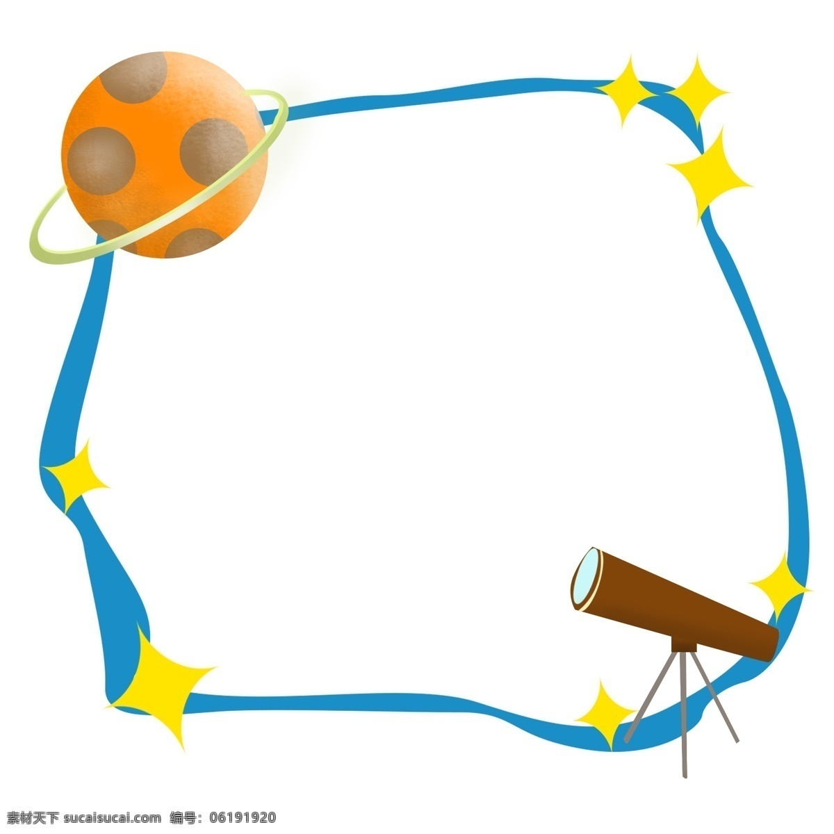 千 庫 原創(chuàng) 星空 邊框 對(duì)話框 望遠(yuǎn)鏡 宇宙 星球 星星 藍(lán)色 公眾號(hào)配圖 不規(guī)則圖形